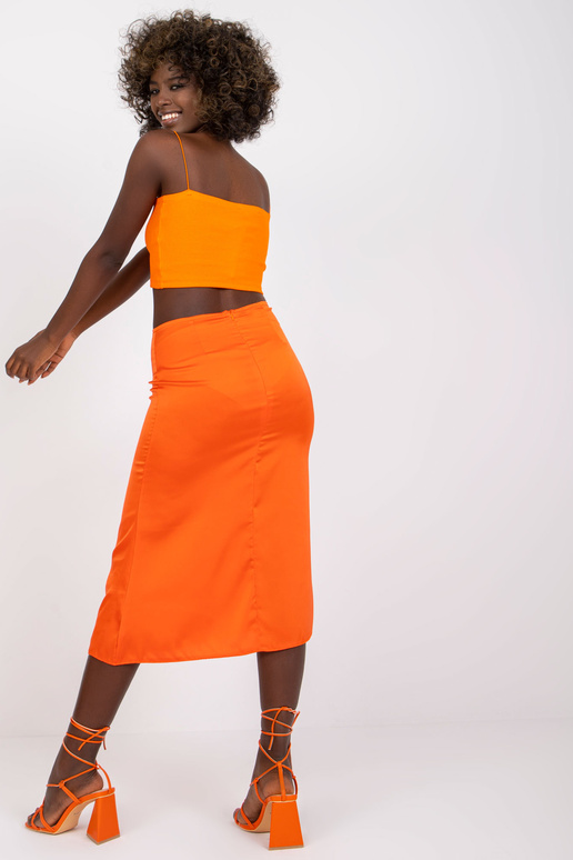 Oranži midi trapecveida svārki...