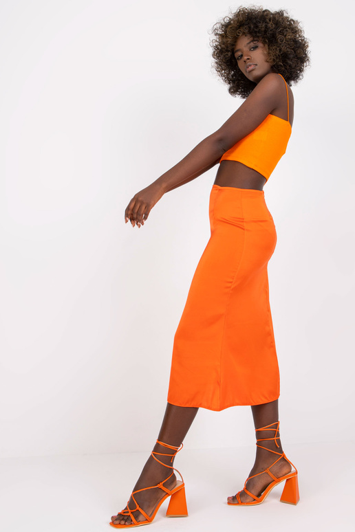 Oranži midi trapecveida svārki...