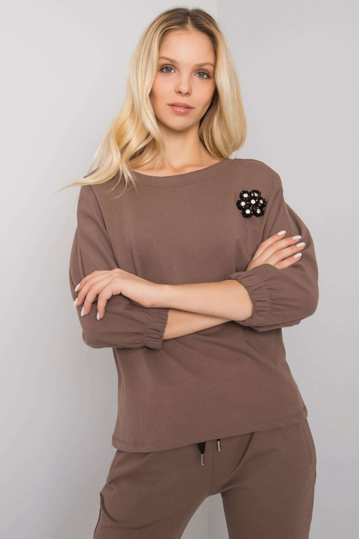 Brūns kokvilnas komplekts ar Jane RUE...