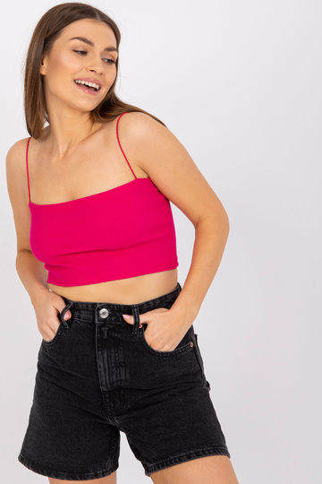 Fuksijas krāsas īss tops ar... 2