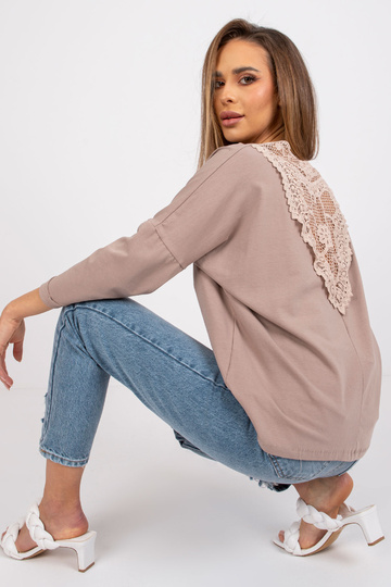 Tumši bēša kokvilnas blūze... 2