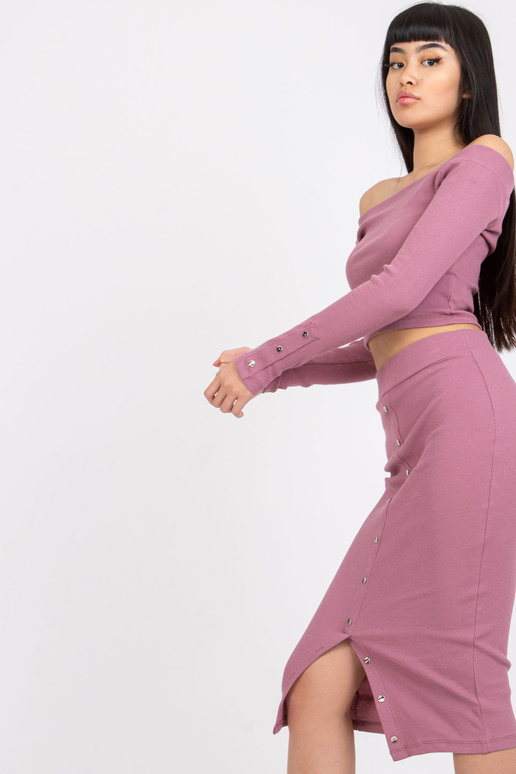 Netīri rozā rievotu komplekts ar...