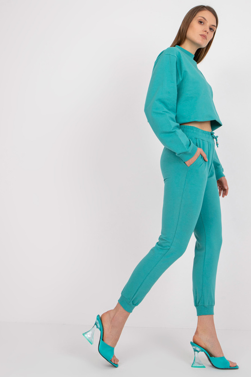 Pamata tirkīza sporta bikses ar...