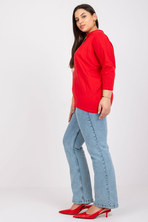 Sarkana plus izmēra blūze ar Manon... Sarkana plus izmēra blūze ar Manon...