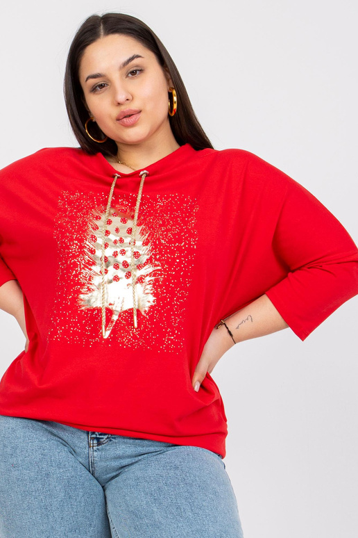 Sarkana plus izmēra blūze ar Manon... Sarkana plus izmēra blūze ar Manon...