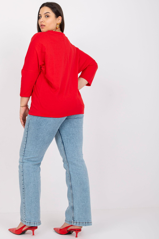 Sarkana plus izmēra blūze ar Manon... Sarkana plus izmēra blūze ar Manon...