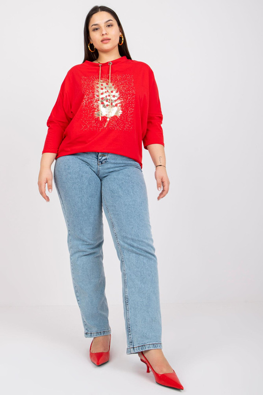 Sarkana plus izmēra blūze ar Manon... Sarkana plus izmēra blūze ar Manon...