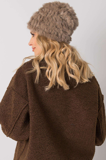 Tumši bēša kažokādas cepure