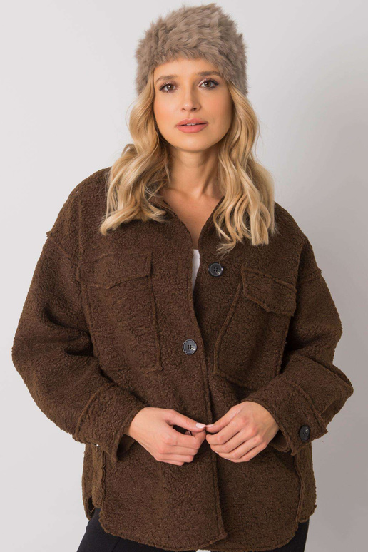 Tumši bēša kažokādas cepure