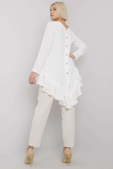 Balta blūze ar volānu Tracy...