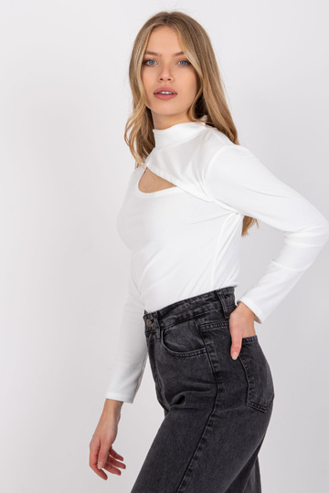 Balta velūra blūze ar...