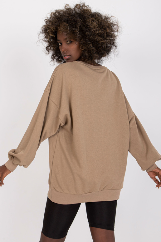 Tumši bēšs sieviešu džemperis bez...