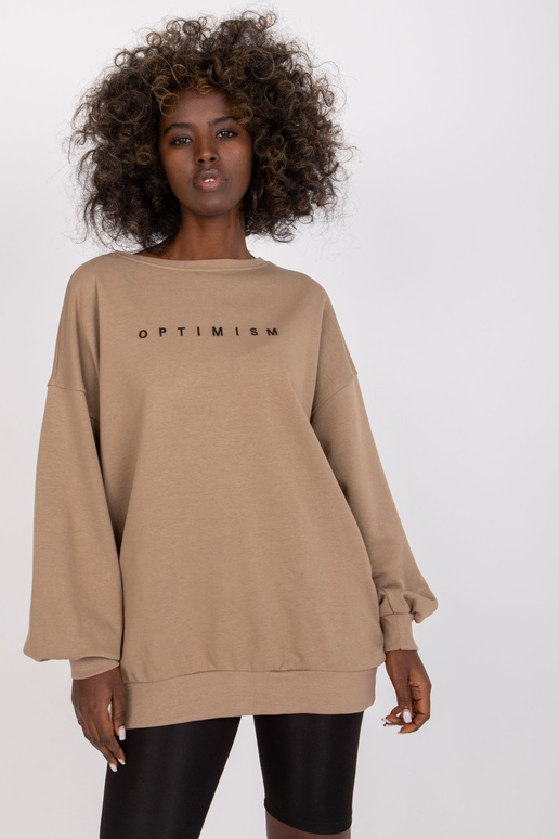 Tumši bēšs sieviešu džemperis bez...