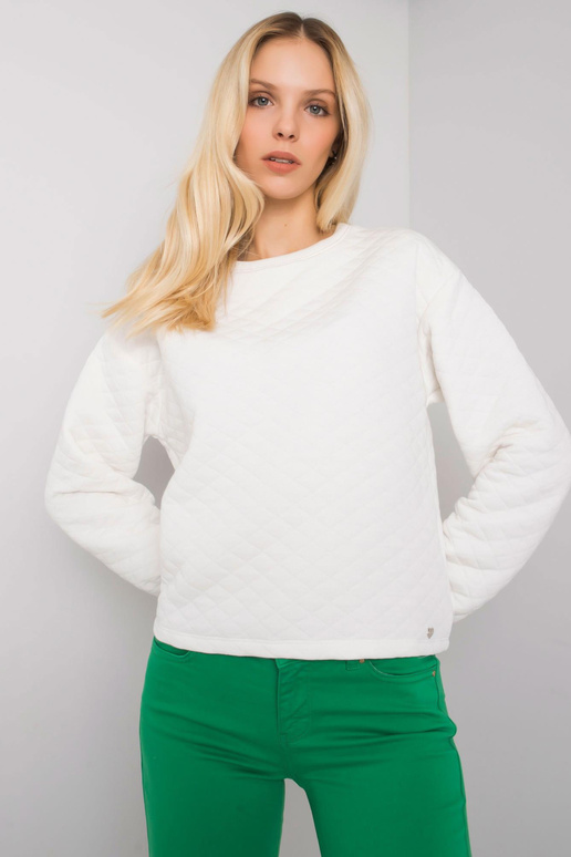 Ecru stepēts džemperis bez kapuces... Ecru stepēts džemperis bez kapuces...