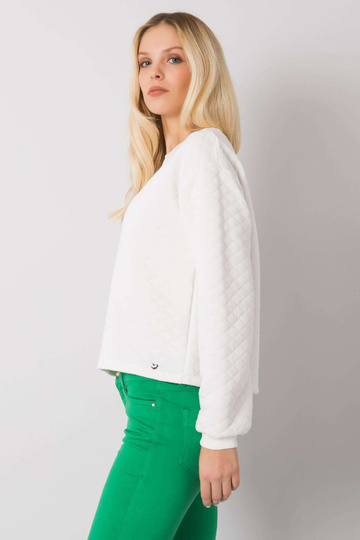 Ecru stepēts džemperis bez... 2