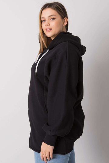 Ella Black Plus Size kapuci 2