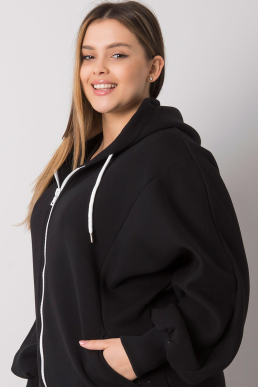 Ella Black Plus Size kapuci Ella Black Plus Size kapuci