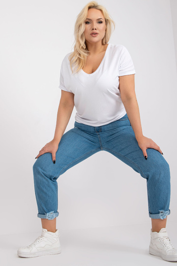 Balta plus izmēra blūze ar... 2