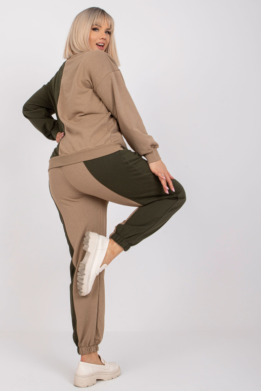 Tumši bēša-Khaki liela izmēra sporta...