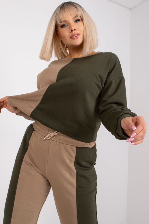 Tumši bēša-Khaki liela izmēra sporta...