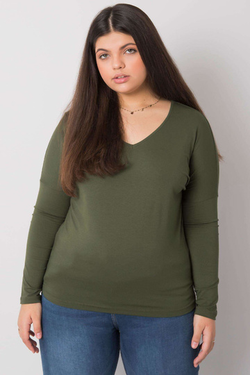 Khaki vienkārša blūze liela...