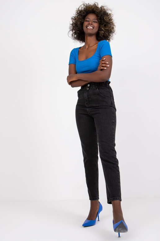 Melnas džinsa bikšu papīra maisiņš...