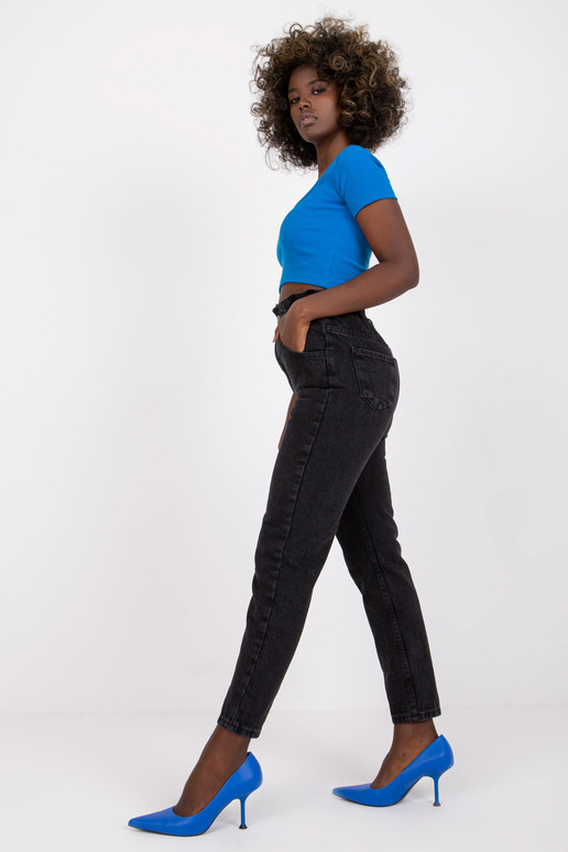 Melnas džinsa bikšu papīra maisiņš...