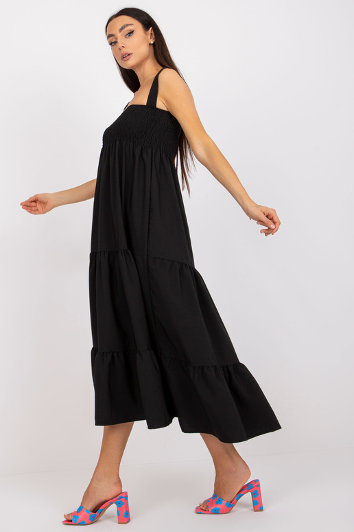 Melna volānu kleita RUE PARIS