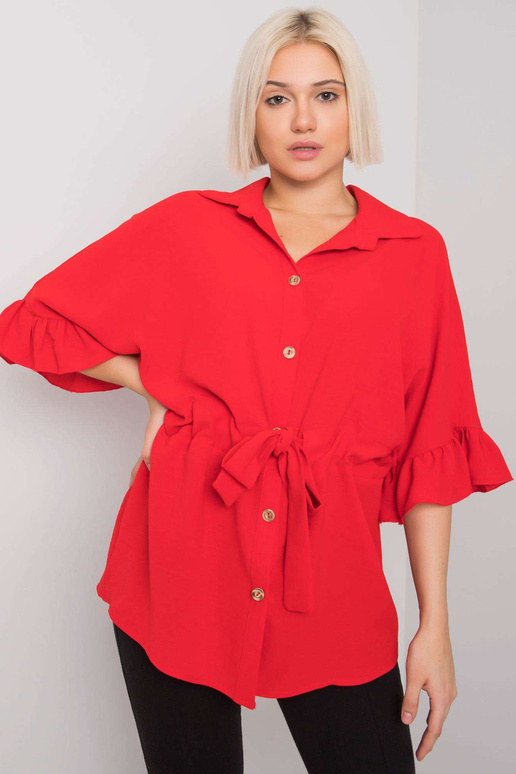 Sarkana blūze ar iesiešanu Marcia RUE...