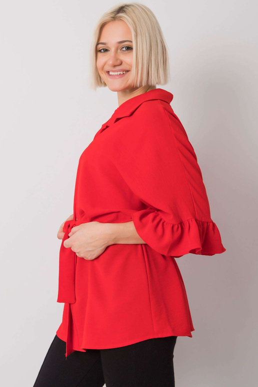 Sarkana blūze ar iesiešanu Marcia RUE...