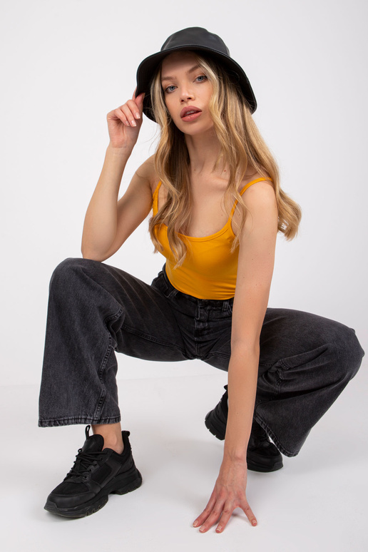 Spilgti oranža top pamata Indiana