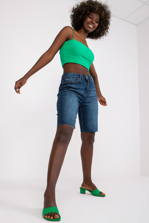 Tumši zili sieviešu džinsa šorti no... Tumši zili sieviešu džinsa šorti no...