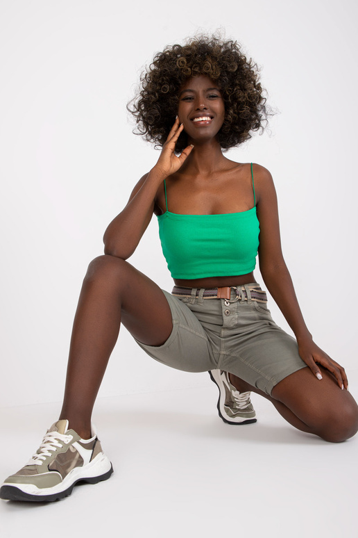 Pelēki kokvilnas šorti ar kabatām Pelēki kokvilnas šorti ar kabatām