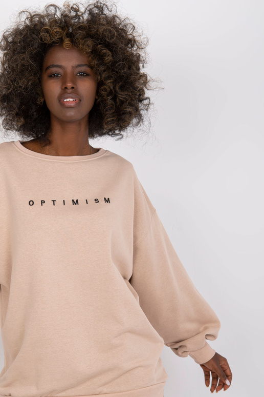 Bēšs džemperis bez kapuces ar...