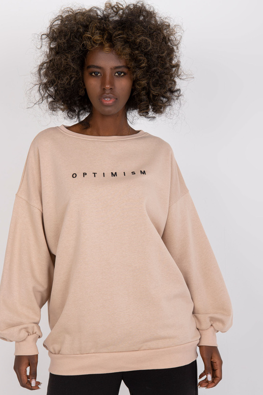 Bēšs džemperis bez kapuces ar...