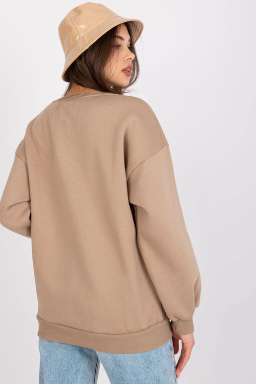 Tumši bēšs džemperis sieviešu...