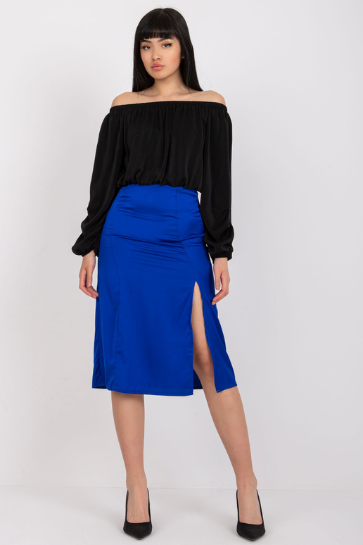 Kobalta zīmuļu svārki ar augstu...