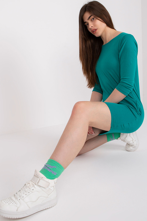 Zaļa tunika sievietēm kokvilnas...