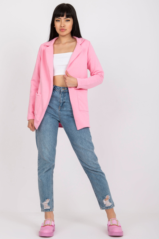 Gaiši rozā sporta krekla jaka ar... Gaiši rozā sporta krekla jaka ar...