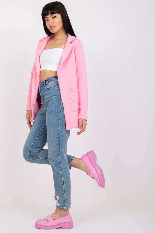 Gaiši rozā sporta krekla jaka ar... Gaiši rozā sporta krekla jaka ar...