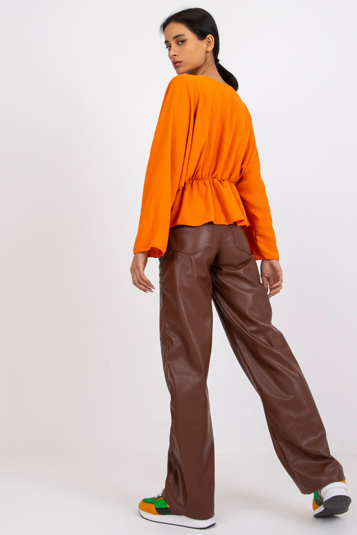 Oranža blūze ar volāniem Raquela Oranža blūze ar volāniem Raquela