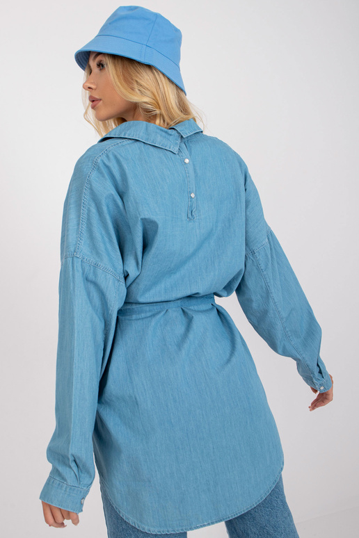 Zils lielizmēra kokvilnas krekls RUE...