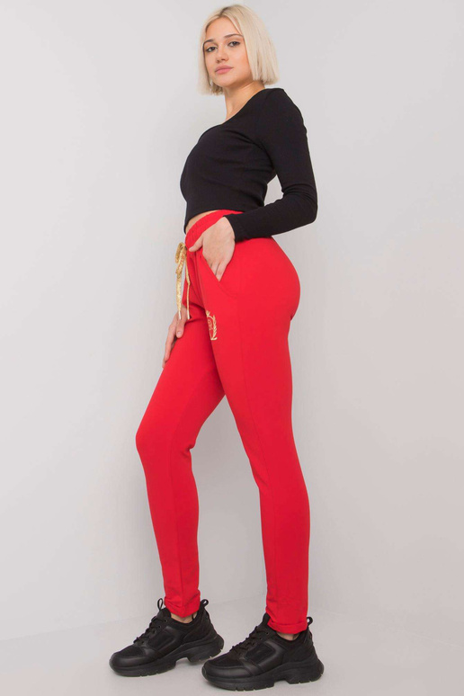 Sarkanas Leeds sieviešu sporta bikses