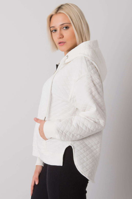 Ecru stepēts sporta krekls ar...