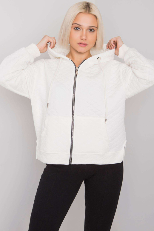 Ecru stepēts sporta krekls ar...