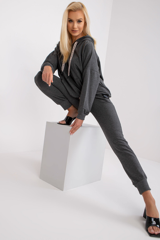 Tumši pelēka melanža kokvilnas...