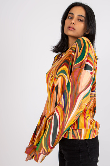 Dzeltena blūze ar V veida...