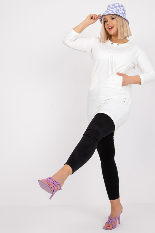 Ecru džemperu tunika liela izmēra...