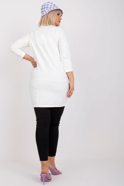 Ecru džemperu tunika liela izmēra...