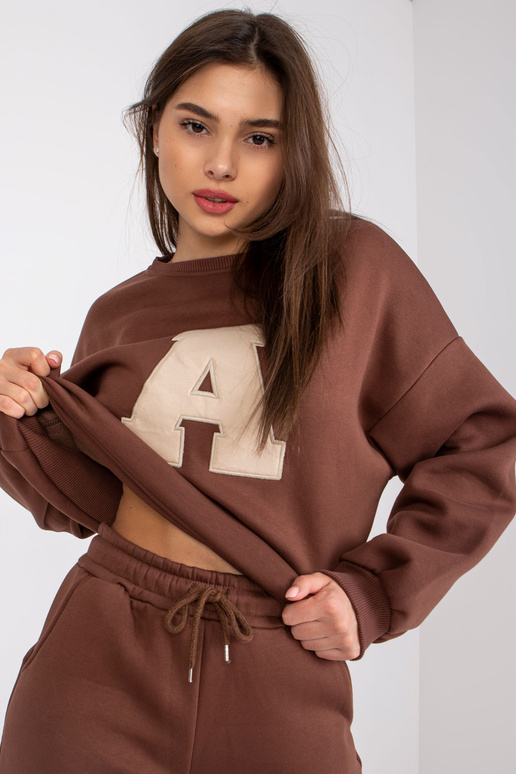 Tumši brūns Edvige Cotton Sweatsuit...